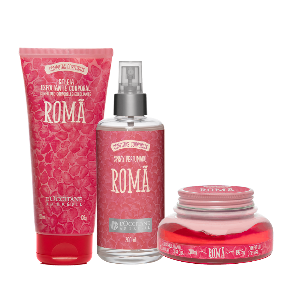 Combo Compotas Corporais Romã